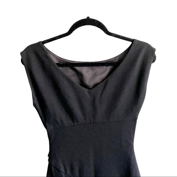 DIANE Von FURSTENBERG Sleeveless Jori V-Back Knee Length Sheath Dress Black 0 - Picture 7 of 7